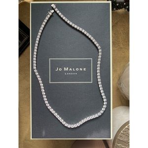 Swovarski Crystal / Diamond Tennis Necklace - 925 Silver